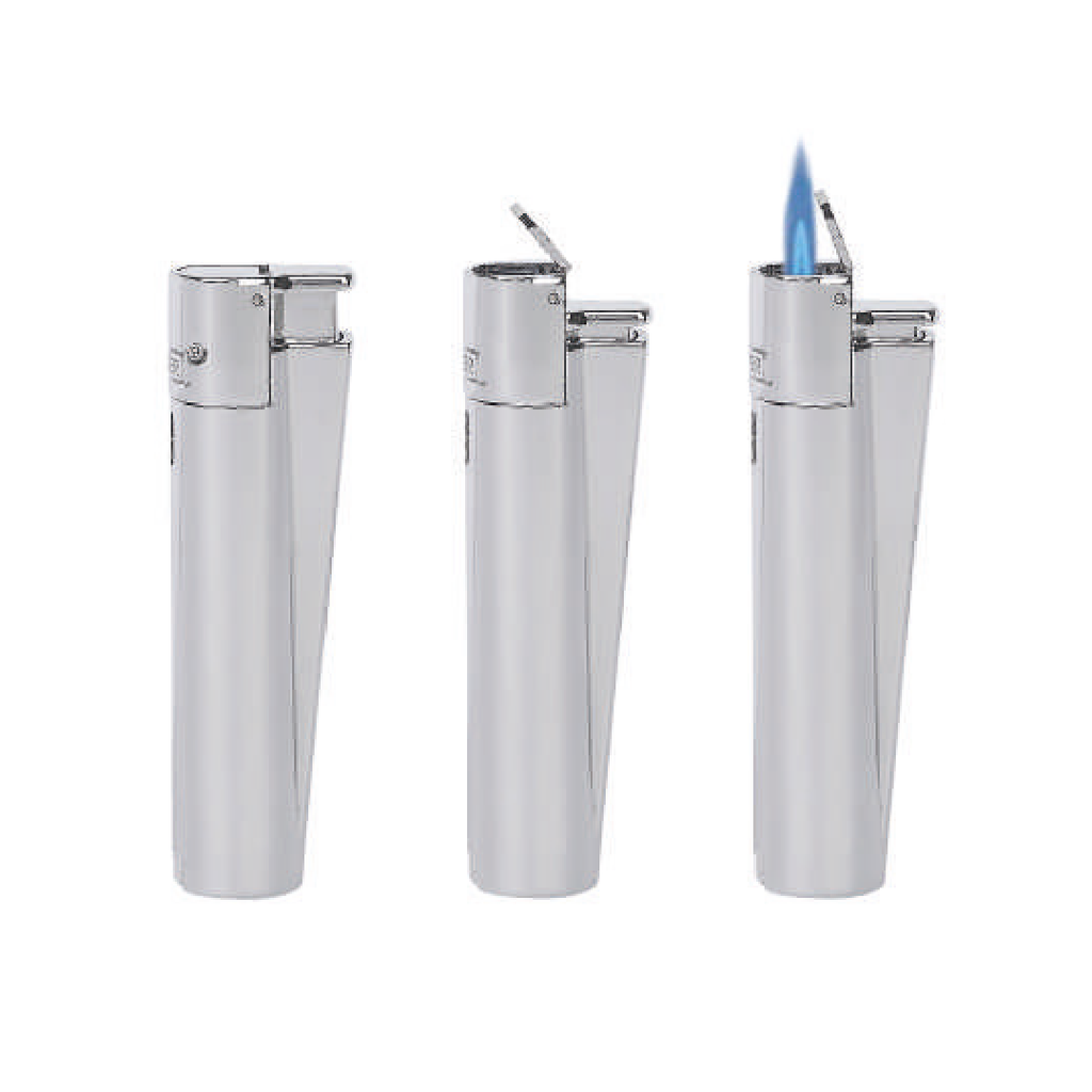 Encendedor CLIPPER Catalítico Jet Flame Silver