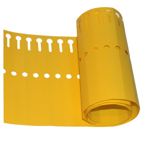 [ETA8] Etiqueta Naranja Doblar 1,3 x 12 cm - Pack 100 Uds