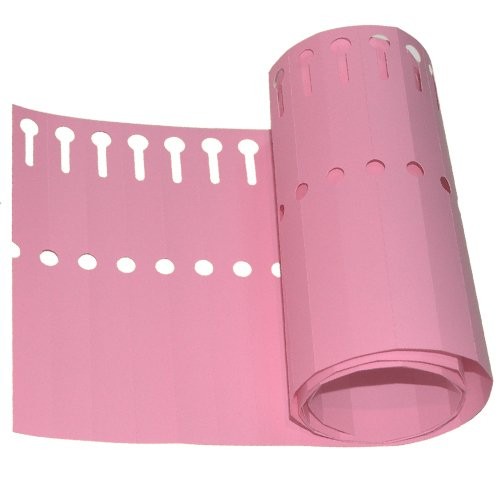 [ETA9] Etiqueta Rosa Doblar 1,3 x 12 cm - Pack 100 Uds