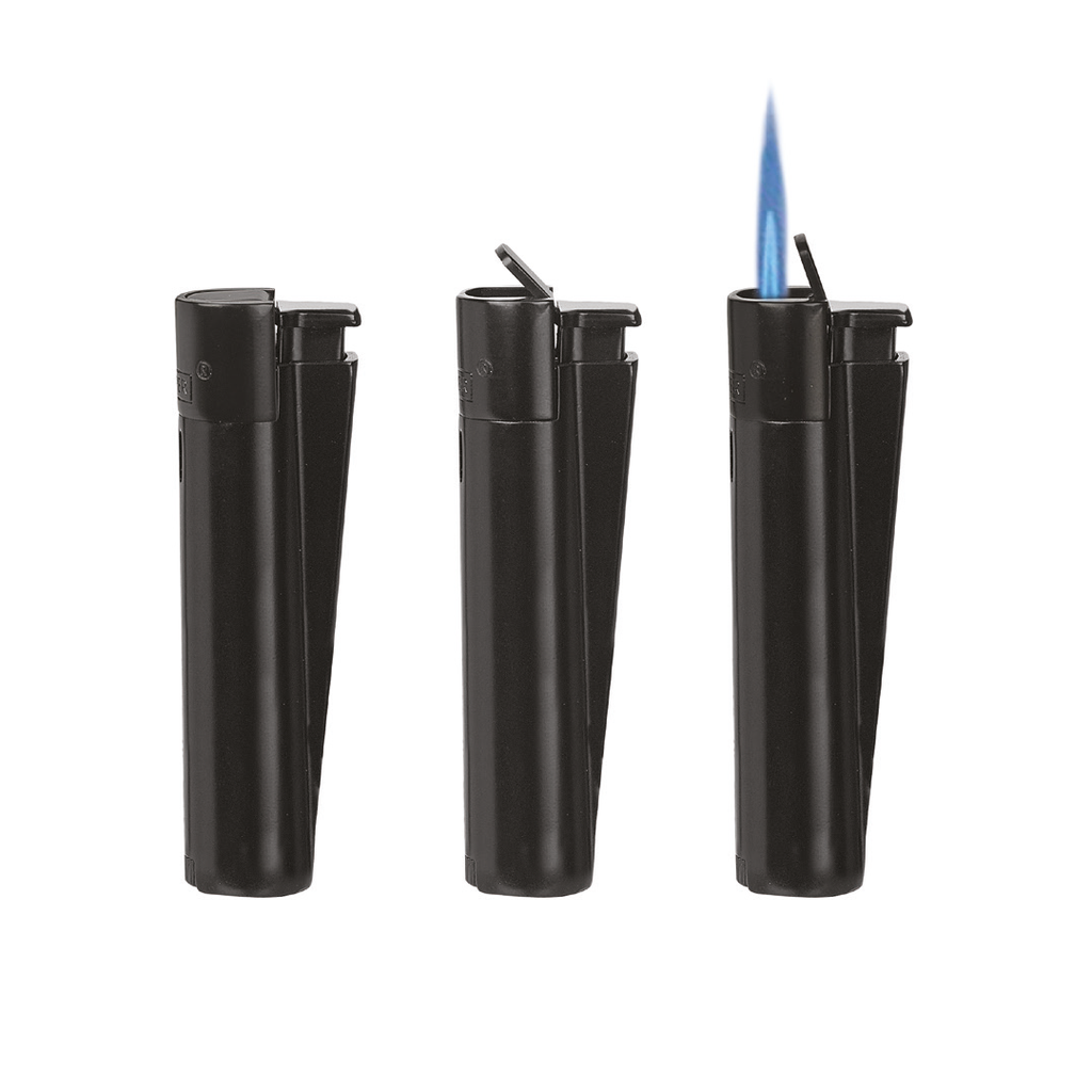 Encendedor CLIPPER Catalítico Plástico Jet Black - Display 48x