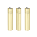 Encendedor CLIPPER Metálico Gold - Display 12x