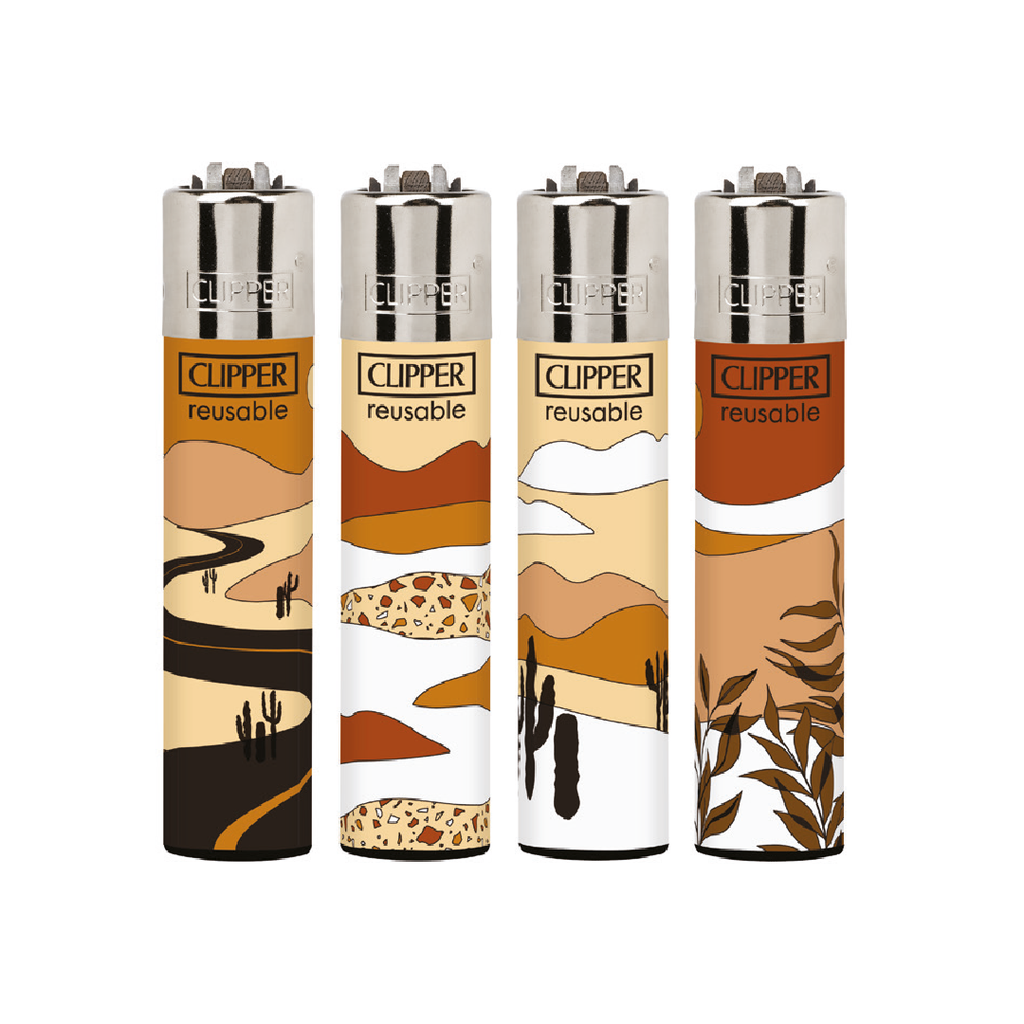 Encendedores CLIPPER - Colección Desert Life - Display 48x