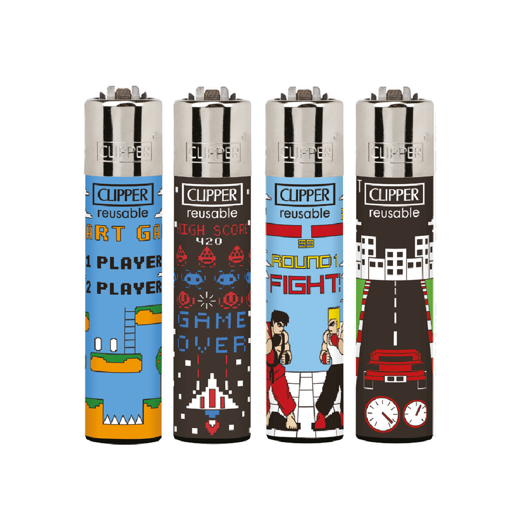 Encendedores CLIPPER - Colección Video Universe - Display 48x