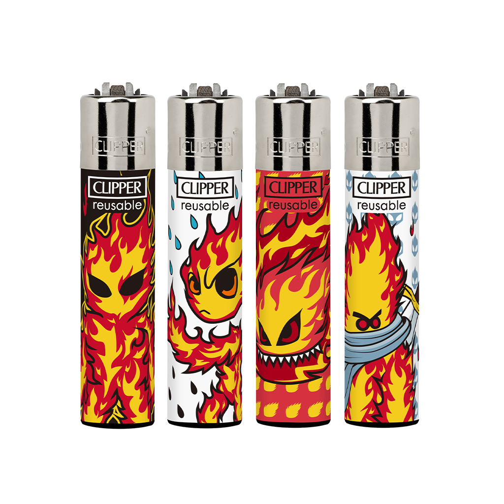 Encendedores CLIPPER - Colección Burningman - Display 24x