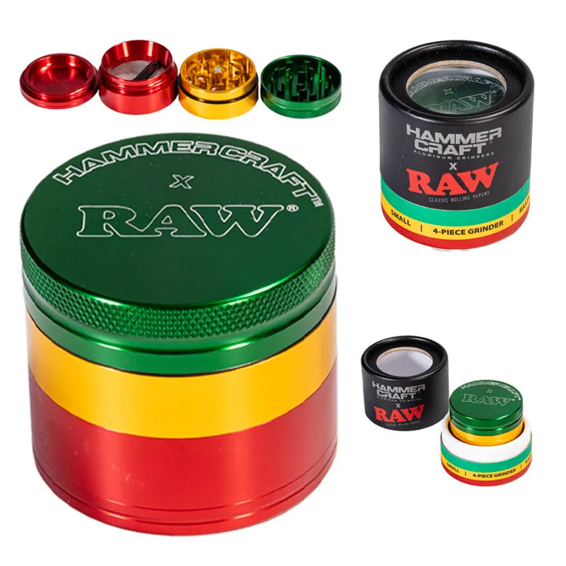 Desmo Raw Aluminio Rasta 4 partes 63 mm x Hammer Craft