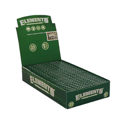 [ELEVE1/4] Hojillas Elements Verde 1.1/4 - Display 25x